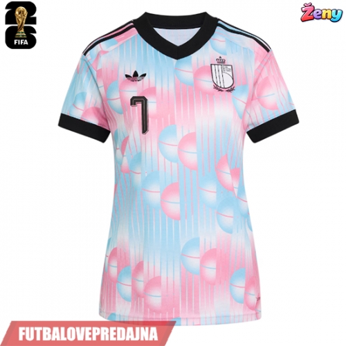 Lacne Ženy Futbalové dres Belgicko Kevin De Bruyne #7 MS 2026 Krátky Rukáv - Preč